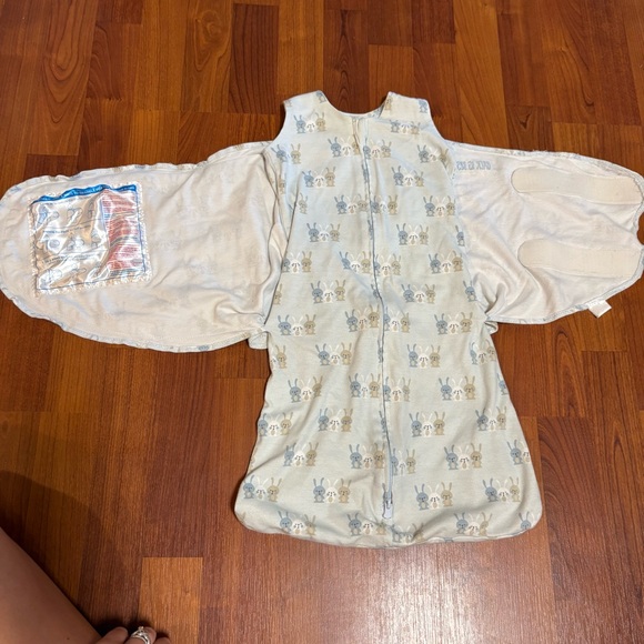 Halo Other - Halo SleepSack Swaddle in Light Blue with Rabbit Pattern